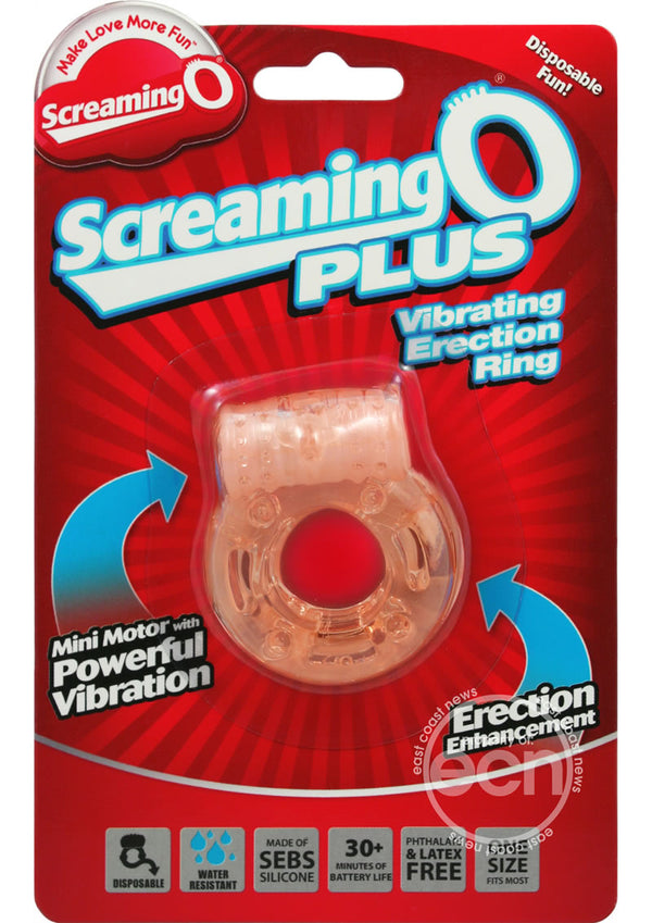 Screaming O Plus Silicone Cock Ring - Vanilla