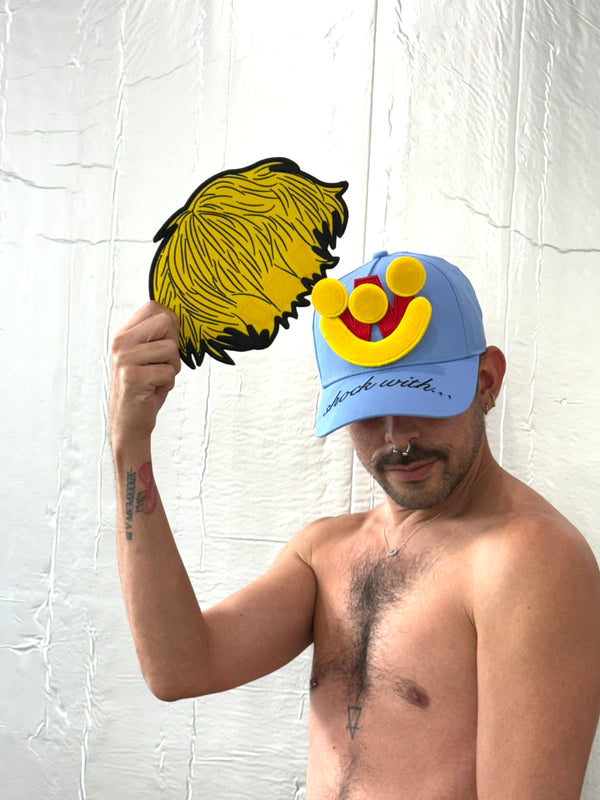 Walter Van Beirendonck Detachable Blonde Hair Patch