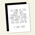 Live With Me When You're Older | Mother & Father's Day Card