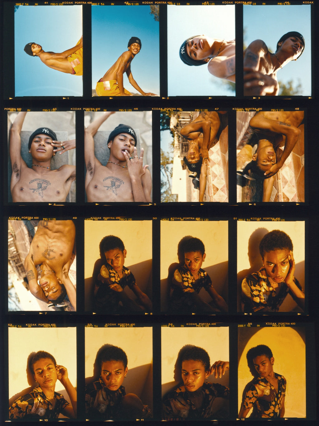 Tyler Chance Contact Sheet by Danielle Gruberger