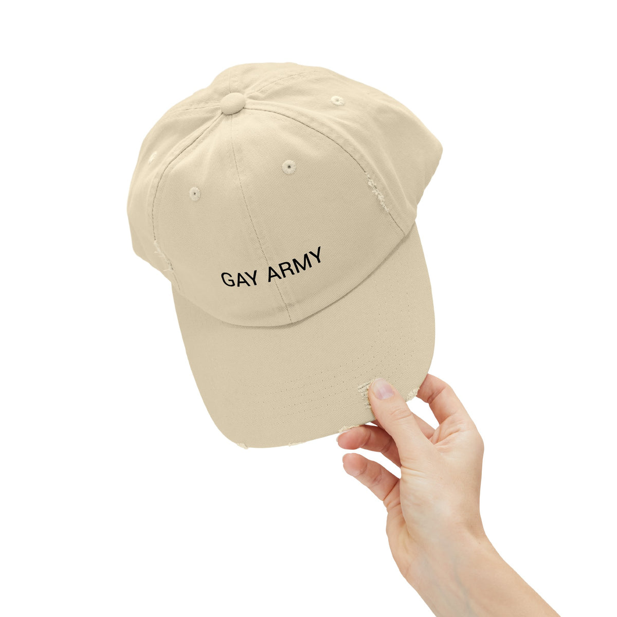 GAY ARMY Distressed Cap in 6 colors