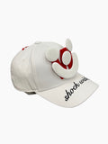 Smiley Cap in White by Walter van Beirendonck