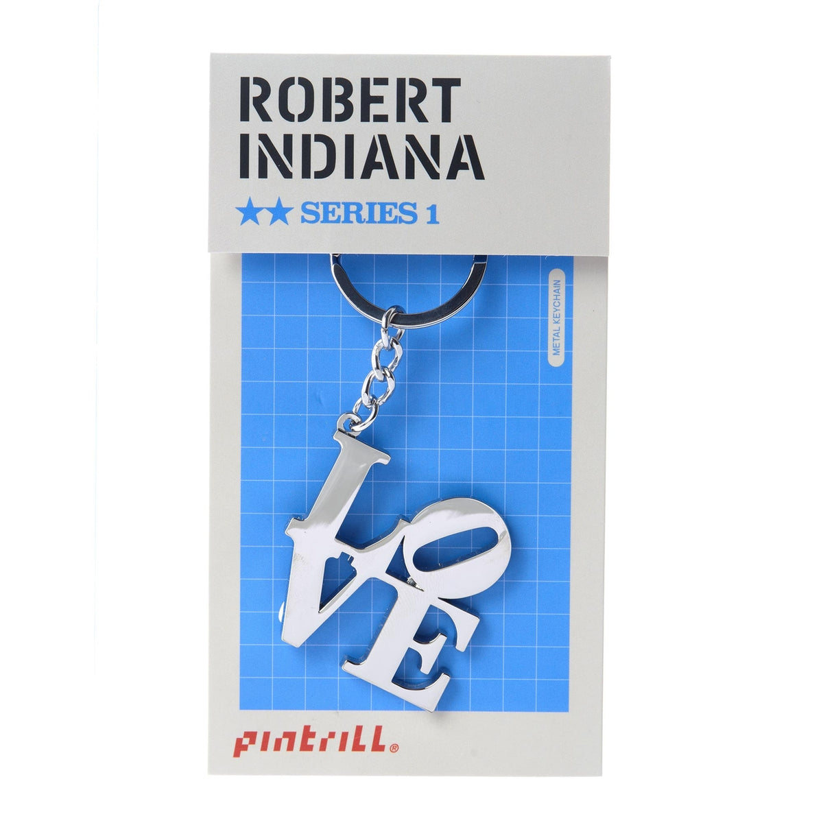 ROBERT INDIANA Love Keychain - Silver
