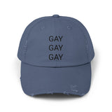 GAY GAY GAY Distressed Cap in 6 colors
