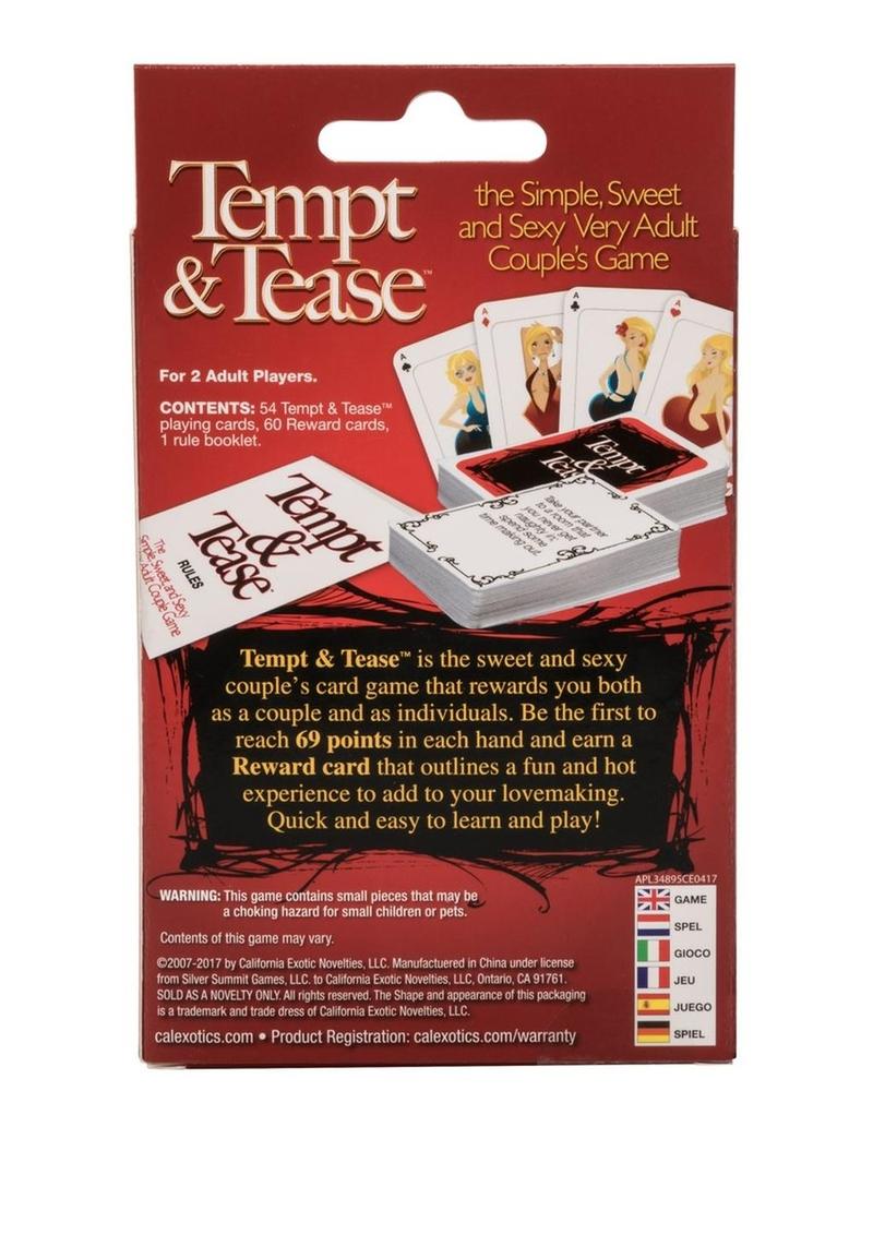 Tempt & Tease Couples Card Game