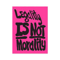 Legality Is Not Morality By Sam Durant - Die-Cut Sticker