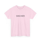 SHE/HER TEE BY CULTUREEDIT AVAILABLE IN 13 COLORS