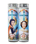 Han Solo and Princess Leia Celebrity Prayer Candle Set - Star Wars