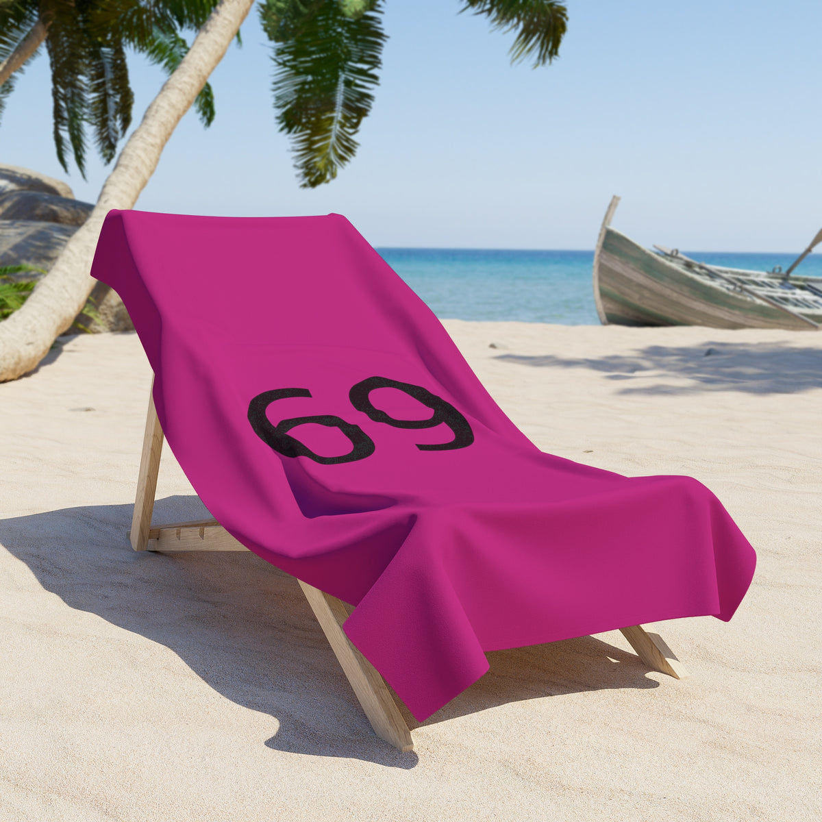 69 Beach Towel by CULTUREEDIT