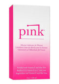 Pink Glass Silicone Lubricant Bottle 4oz