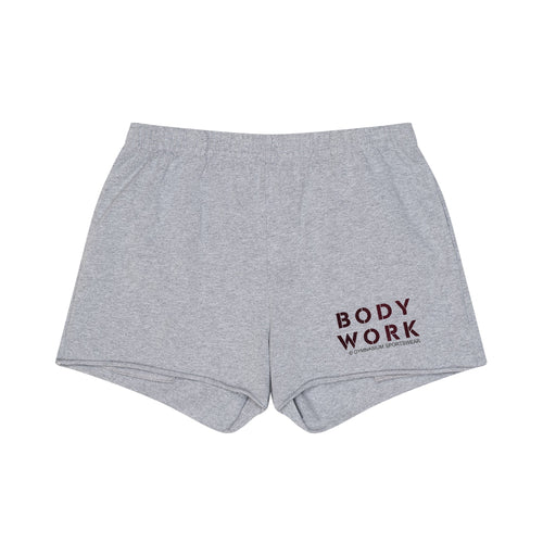 GYMNASIUM THE BODY WORK JERSEY SHORT LIGHT HEATHER GREY