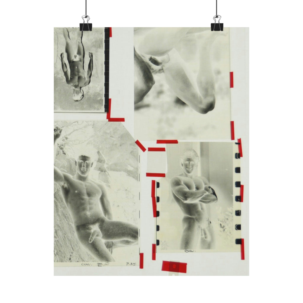 90S VINTAGE GAY PORN TRANSPARENCY Matte Vertical Poster #13