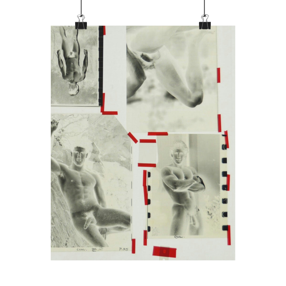 90S VINTAGE GAY PORN TRANSPARENCY Matte Vertical Poster #13