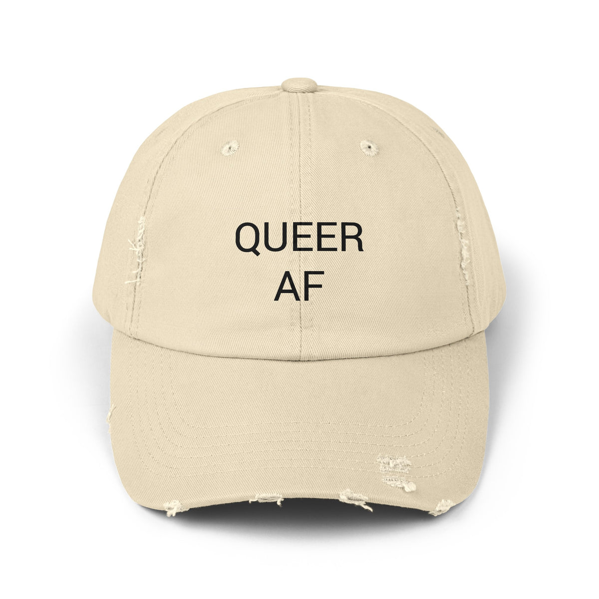 QUEER AF Distressed Cap in 6 colors