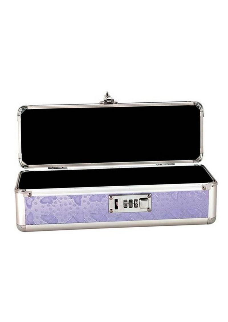 Lockable Vibrator Case - Small - Purple