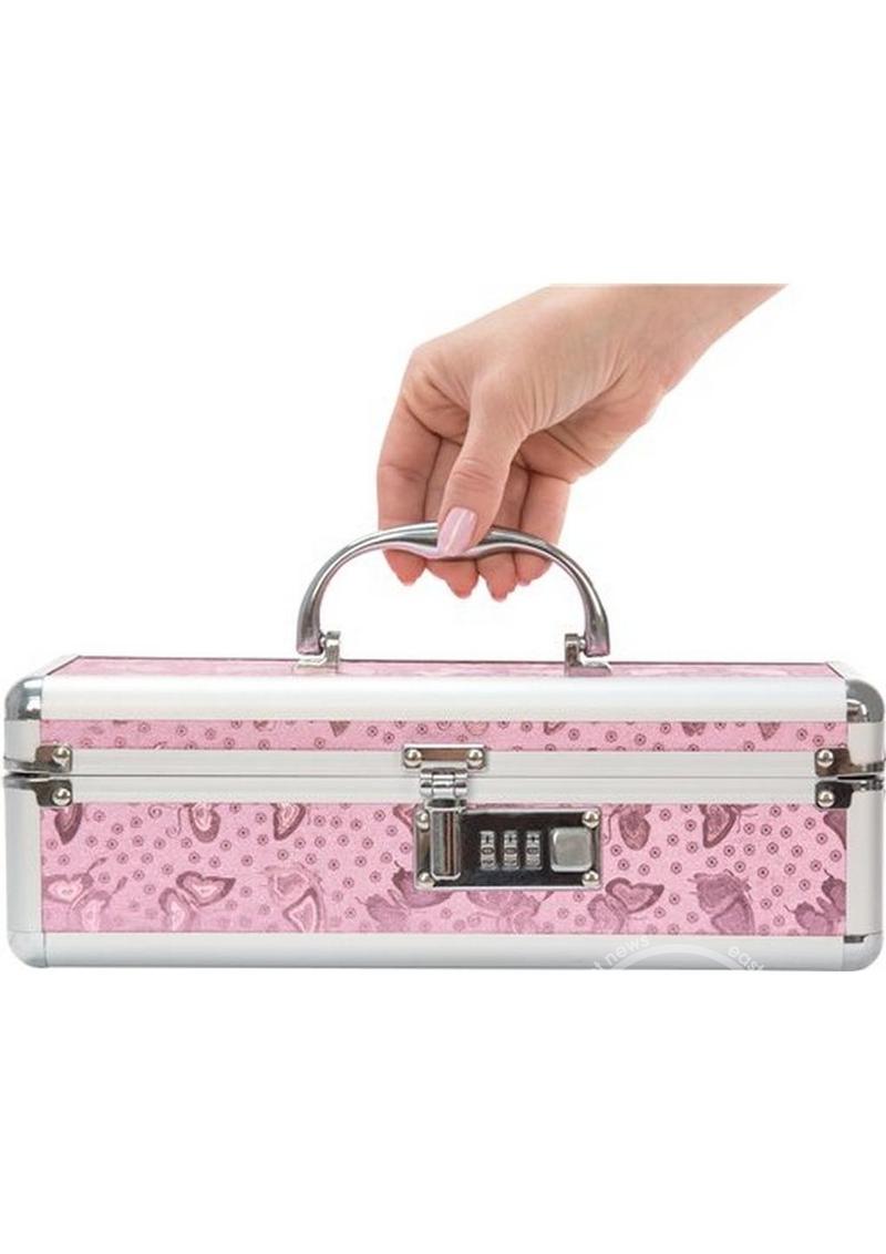 Lockable Vibrator Case - Small - Pink