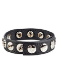 COLT Leather C/B Strap Adjustable 8 Snap Cock Ring - Black