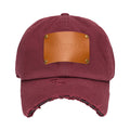 GYMNASIUM THE DISTRESSED CAP MAROON