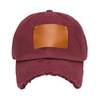 GYMNASIUM THE DISTRESSED CAP MAROON