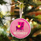 Indoorsy Needlepoint Ornament