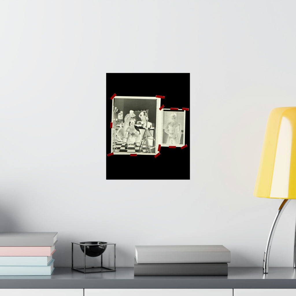 90S VINTAGE GAY PORN TRANSPARENCY Matte Vertical Poster #6