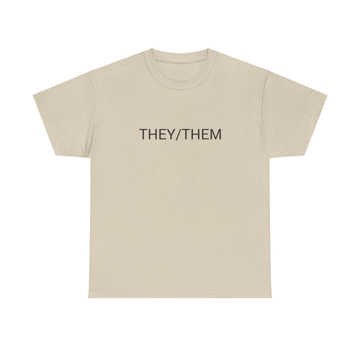 THEY/THEM TEE BY CULTUREEDIT AVAILABLE IN 13 COLORS