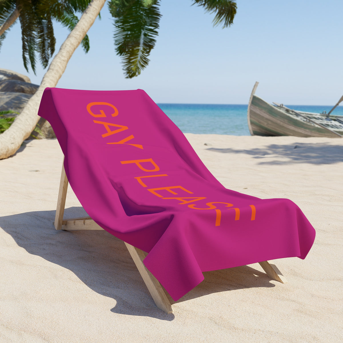 Gay Please Beach Towel by CULTUREEDIT