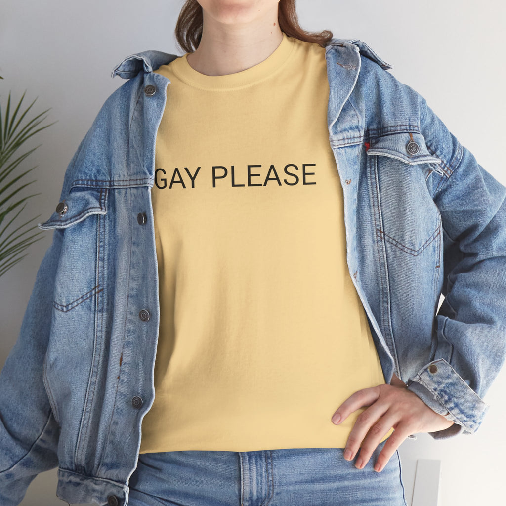 GAY PLEASE TEE BY CULTUREEDIT AVAILABLE IN 13 COLORS