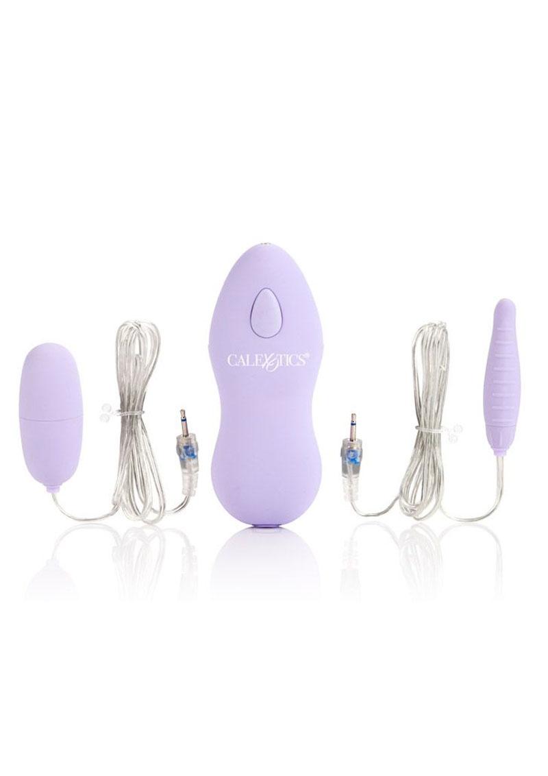 Twin Pleasure Pack Bullet (2 Pack) with Wired Remote Control - Purple