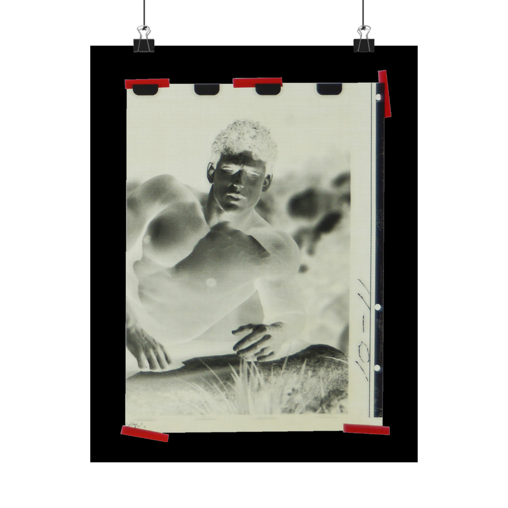 90S VINTAGE GAY PORN TRANSPARENCY Matte Vertical Poster #19