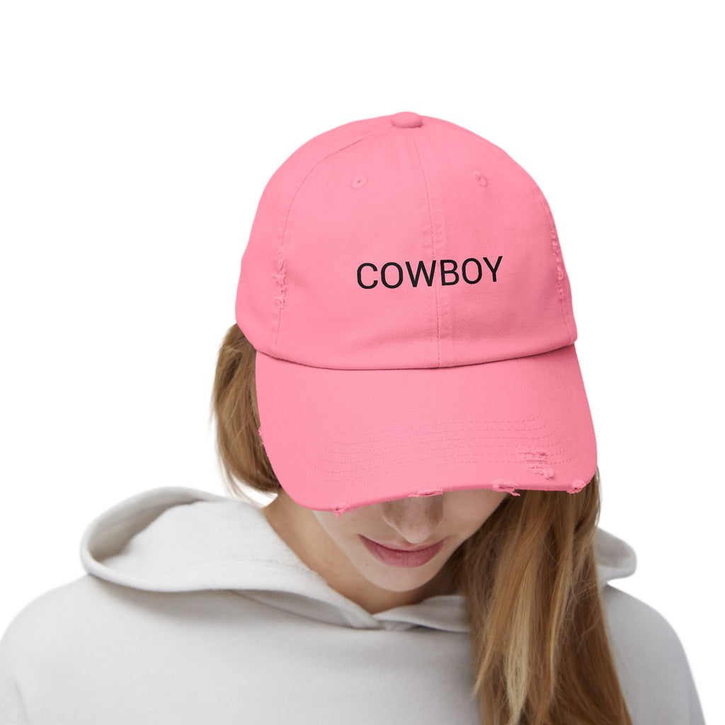 COWBOY Distressed Cap in 6 colors
