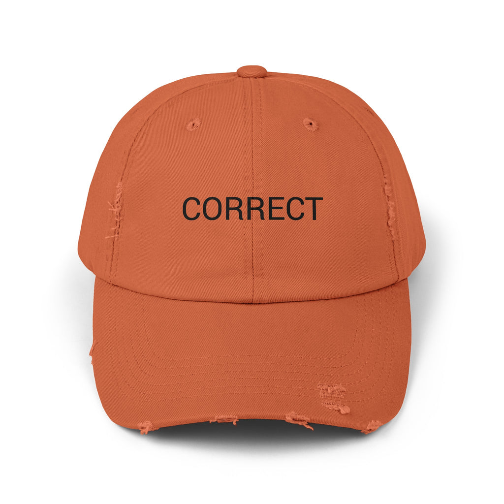 CORRECT Distressed Cap in 6 colors