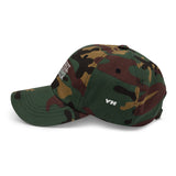 Faggot Against Fascism Dad Hat by YES HOMO in Green Camo