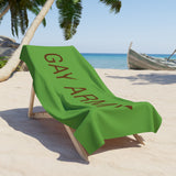 Gay Army Beach Towel by CULTUREEDIT