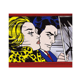 In the Car By Roy Lichtenstein (Road Trip) - Die-Cut Sticker