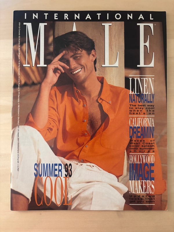 International Male, Summer 1993. Linen Naturally, California Dreamin', Hollywood Image Makers!