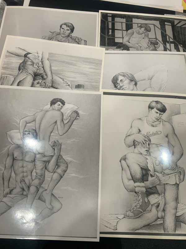 6 SILVER GELATIN 11X14 ART PRINT REPRODUCTION - ARTIST BLADE - 1980