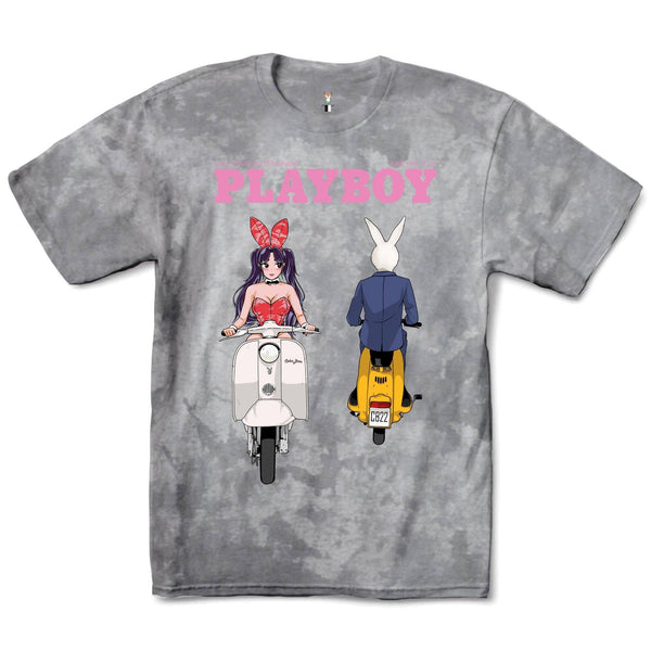 PLAYBOY Tokyo Club Scoot Tie-Dye T-Shirt