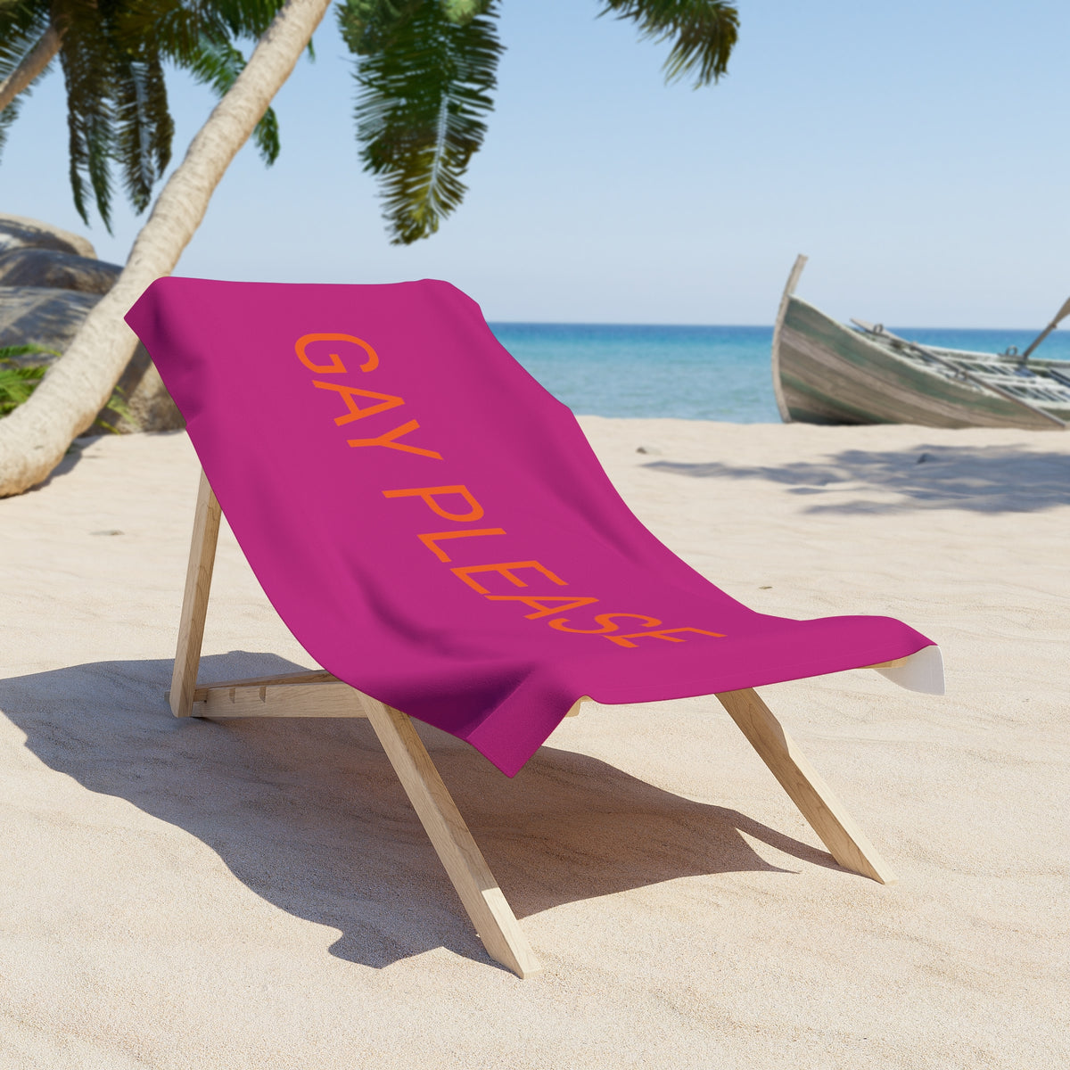 Gay Please Beach Towel by CULTUREEDIT
