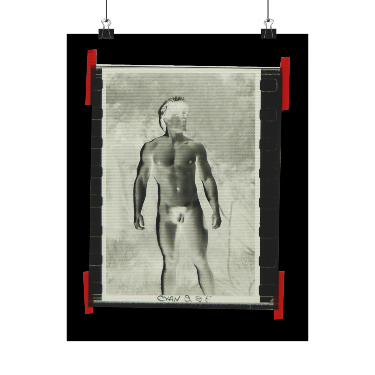 90S VINTAGE GAY PORN TRANSPARENCY Matte Vertical Poster #18