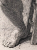 Man on a stool
