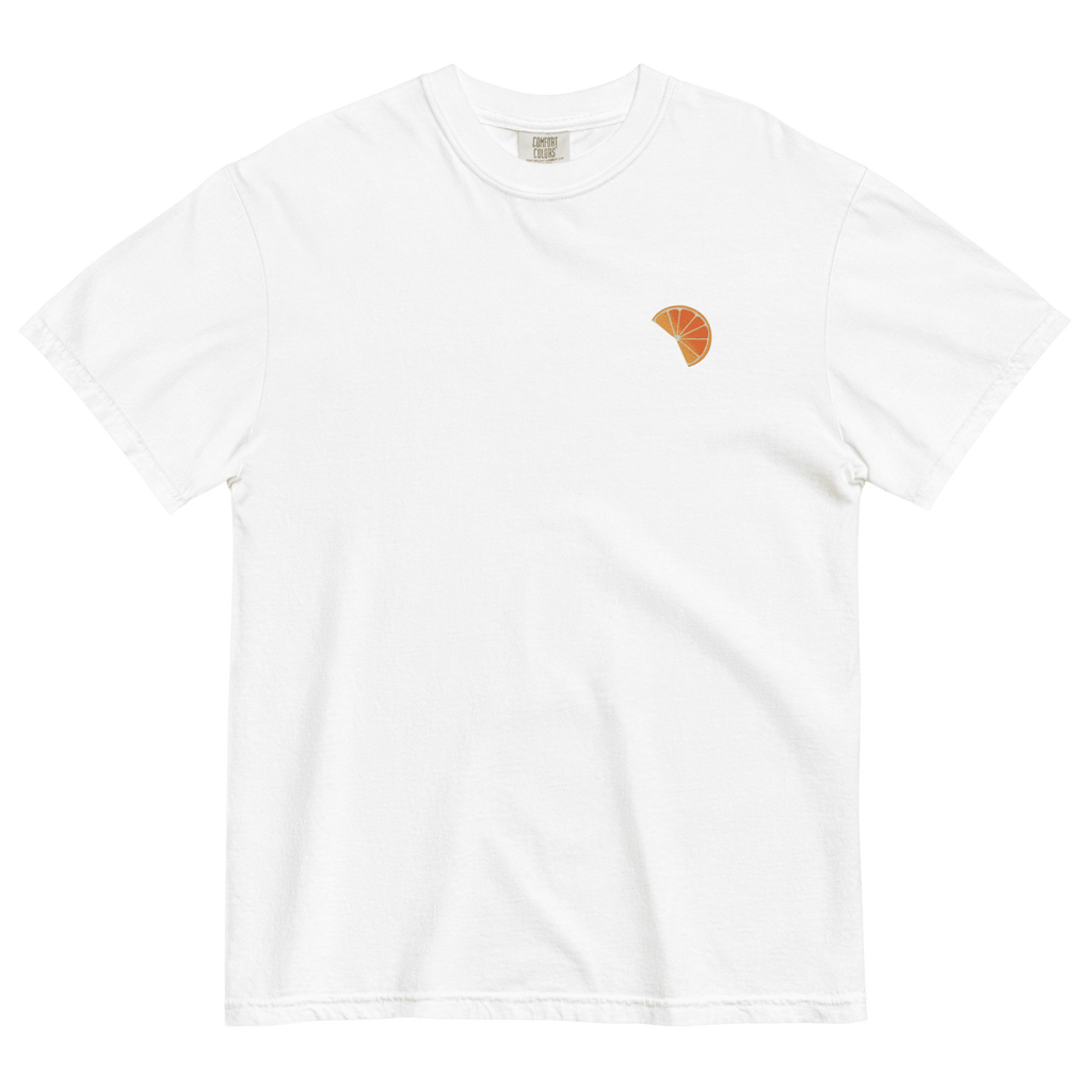 Orange Slice Embroidered T-Shirt