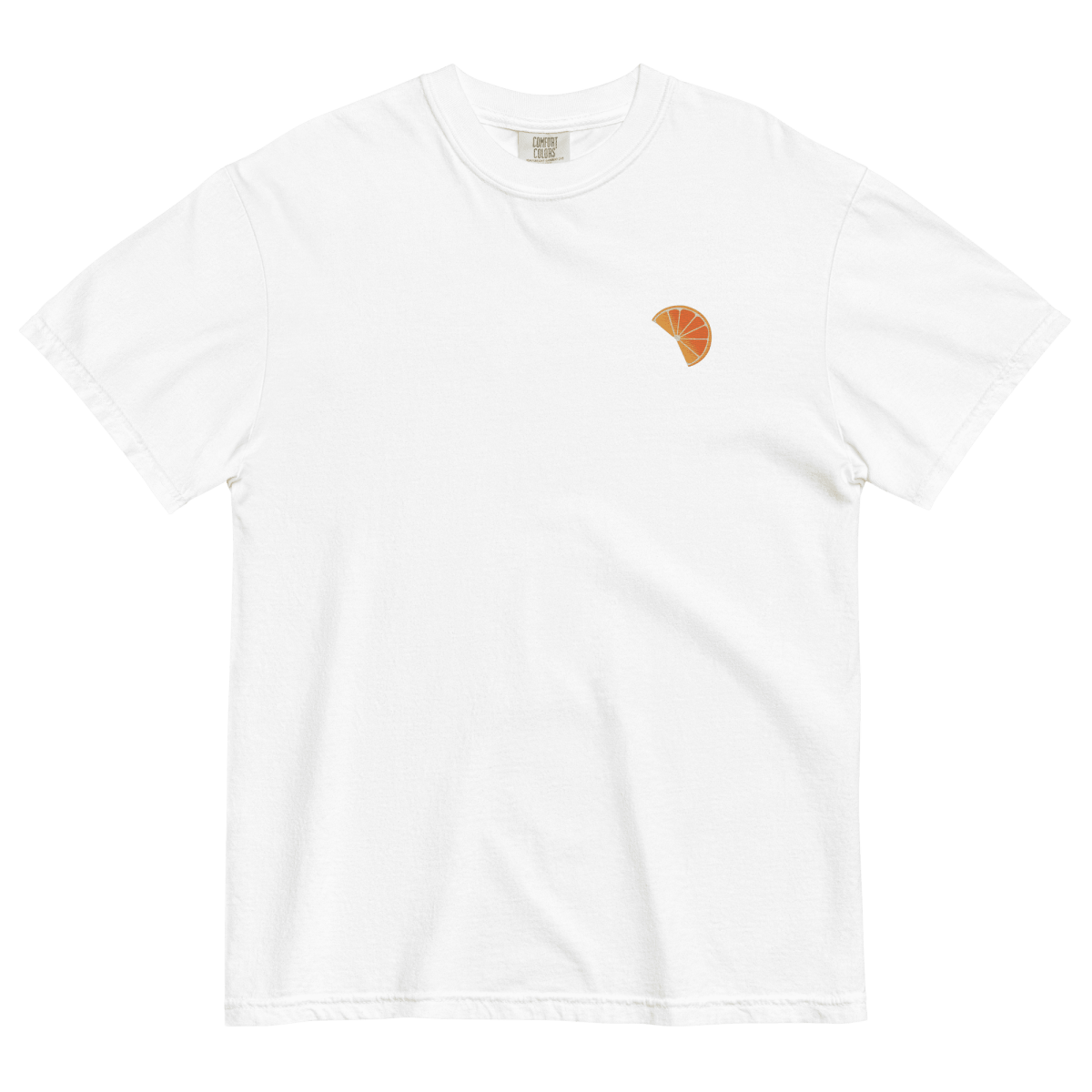 Orange Slice Embroidered T-Shirt