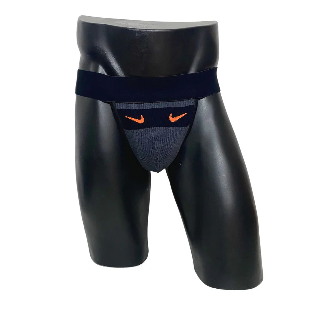 Nike Grey Orange Swoosh Socks Jockstrap By SNEAKERMASK