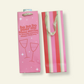 Ho Ho Merlot Wine Bottle Bag - Holiday Gift Bag, Funny Gift Bag