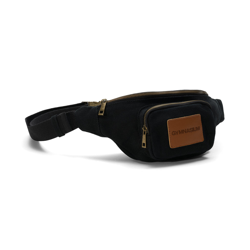 GYMNASIUM BODY BELT BAG BLACK / BROWN
