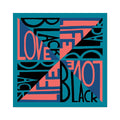 Black Light Series #6: Love Black Life By Faith Ringgold - Die-Cut Sticker