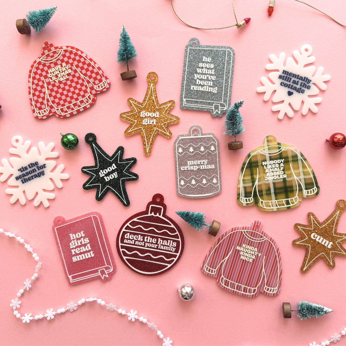 Still at the Cottage Trendy Heated Christmas Ornament