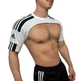 Adidas Sport Shoulders White Crop Top BY SNEAKERMASK