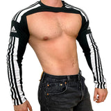 Adidas Sport Shoulders Crop Top Long Sleeves Black BY SNEAKERMASK